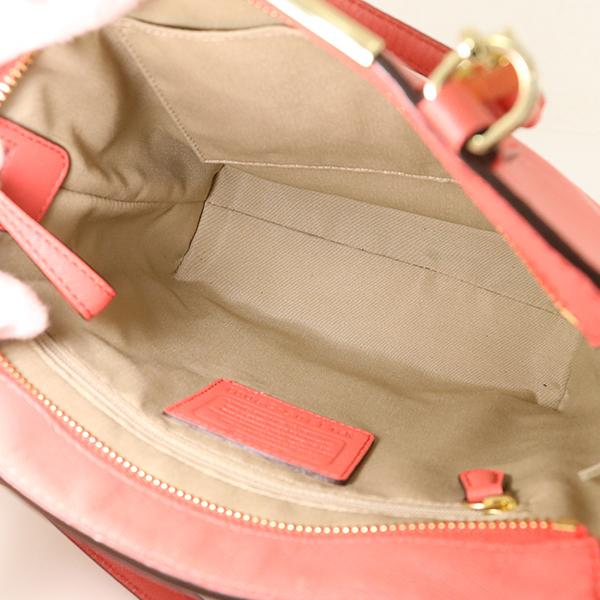 コーチ COACH コーラルピンク レザー マディソン ミニノース 2way