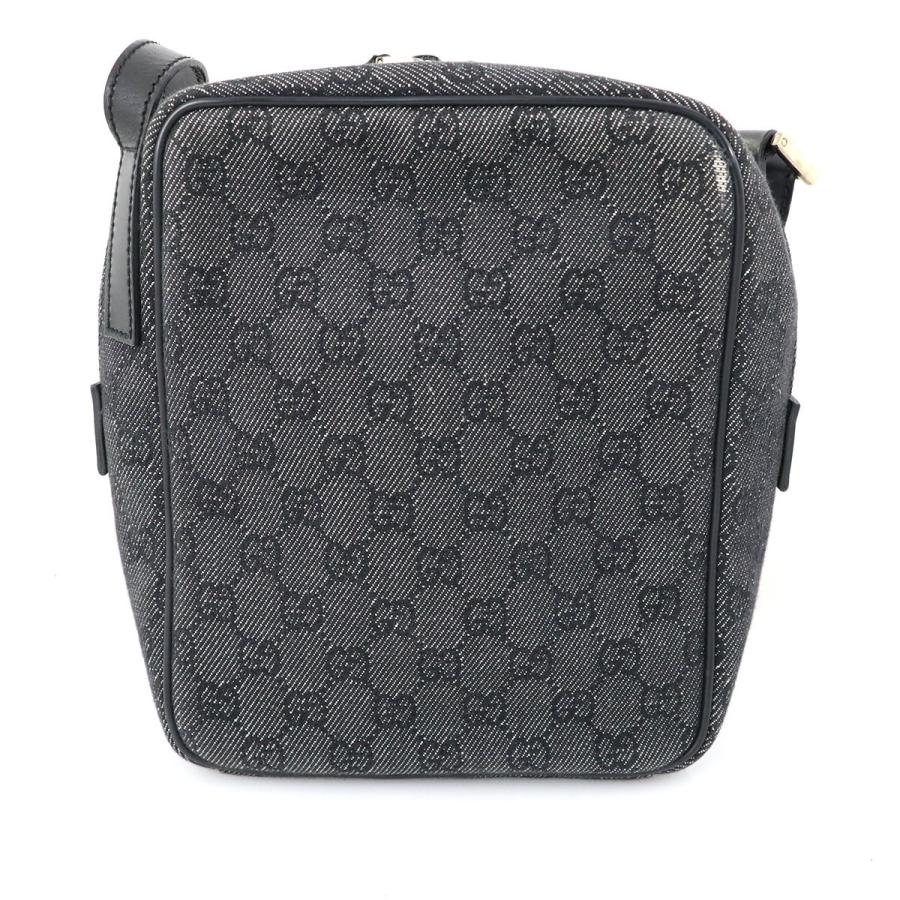 グッチ GUCCI GGキャンバス ブラック ジャガード×レザー ショルダーバッグ 03136 レディース【mi】【中古】｜everydaygoldrush｜02