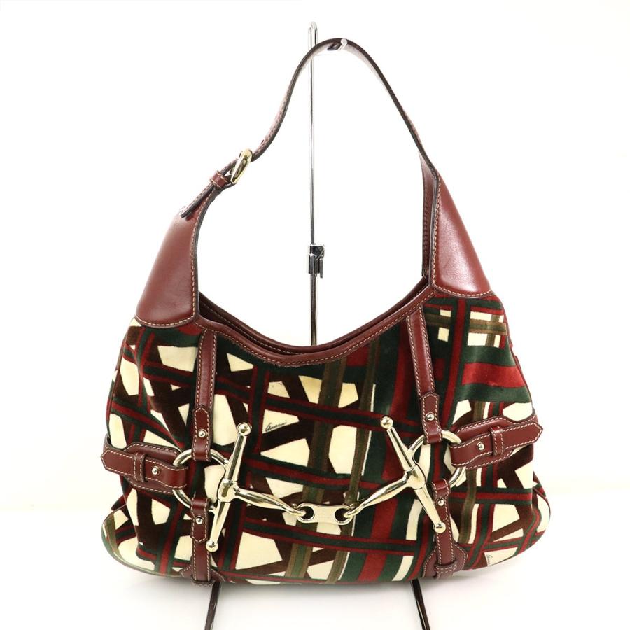 グッチ GUCCI ジャッキーライン ベロア×レザー セミショルダー グッチ GUCCI ジャッキーライン ベロア×レザー セミショルダー