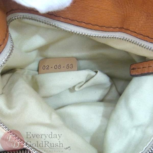 CHLOE クロエ ブラウン レザー ハンドバッグ 02-06-53 CHLOE クロエ ブラウン レザー ハンドバッグ 02-06-53