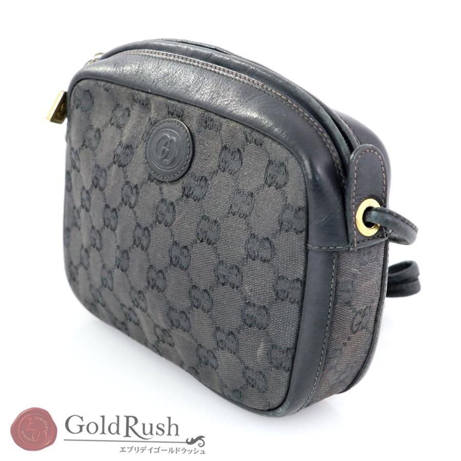 グッチ GUCCI ブラック GGキャンバス オールドグッチ ショルダーバッグ 