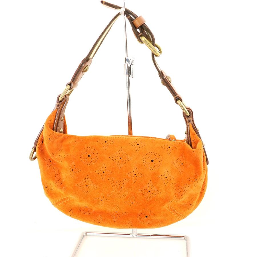 【saiko LOUIS VUITTON】ルイ・ヴィトン オナタ ルイヴィトン Louis Vuitton モノグラム×オレンジ スエード オナタPM