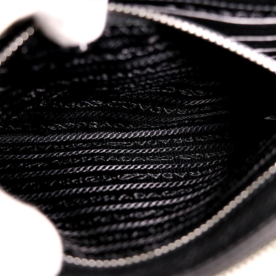 プラダ PRADA ブラック レザー セカンドバッグ バッグ メンズ 【mi