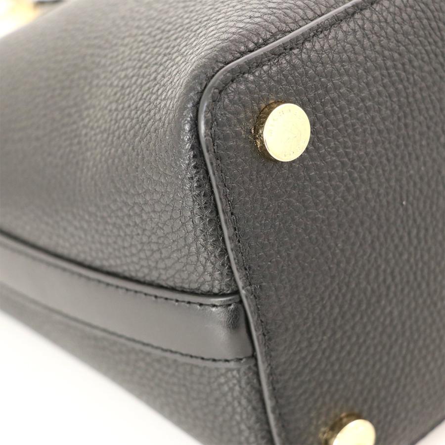 マイケルコース MICHAEL KORS ブラック レザー ショルダーバッグ 斜