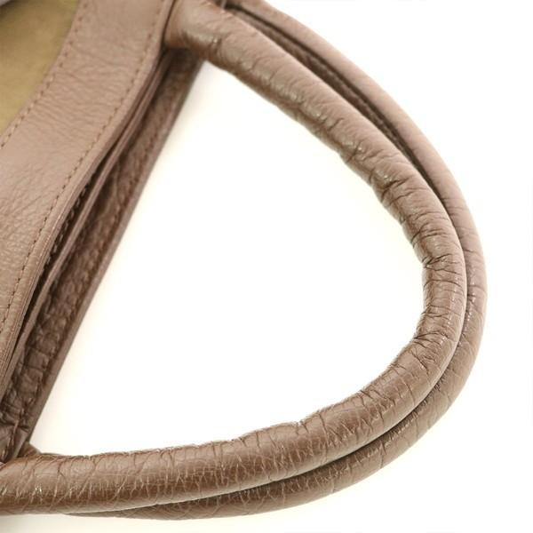 イビザ IBIZA ブラウン レザー×ナイロン 2wayバッグ フラワー パッチ