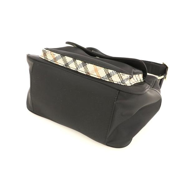 ダックス DAKS ブラック チェック柄 ナイロン ショルダーバッグ 斜め