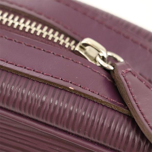 ルイヴィトン LOUIS VUITTON エピ パープル カシス レザー ボーリング