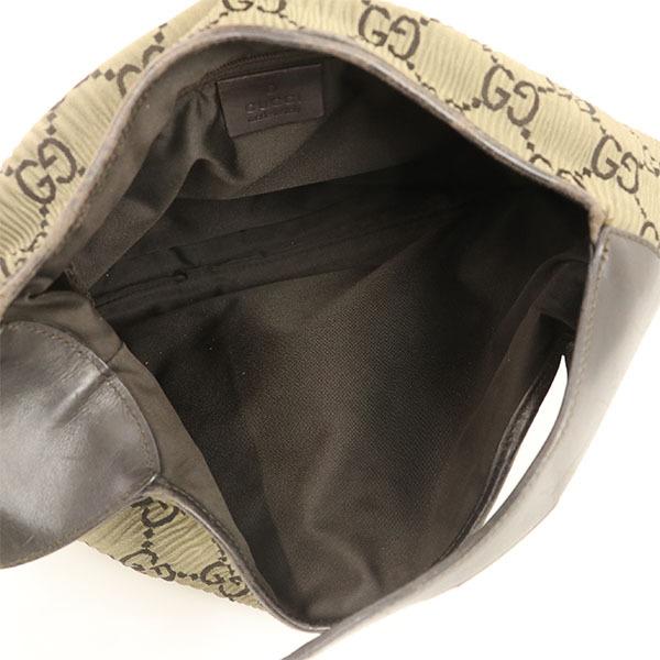 グッチ GUCCI ジャッキー GG柄 ブラウン ナイロン レザー ワン グッチ GUCCI ジャッキー GG柄 ブラウン ナイロン レザー ワン