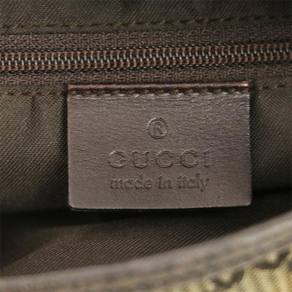 グッチ GUCCI ジャッキー GG柄 ブラウン ナイロン レザー ワン グッチ GUCCI ジャッキー GG柄 ブラウン ナイロン レザー ワン