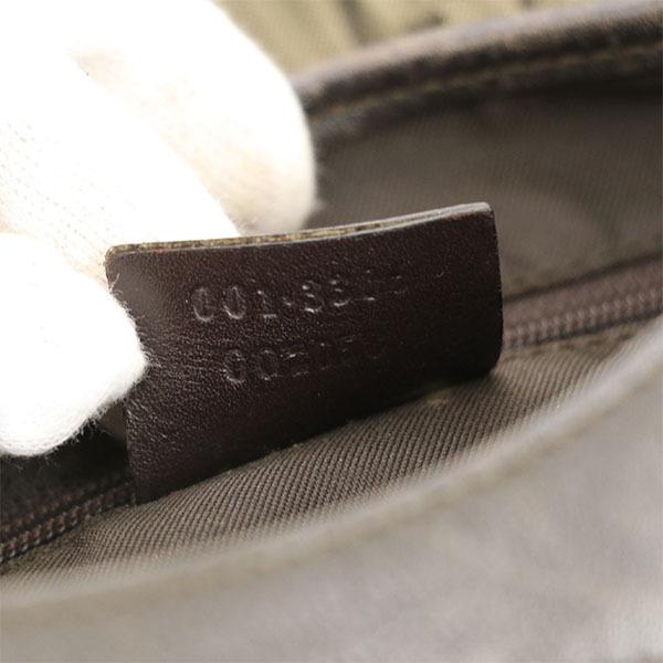 グッチ GUCCI ジャッキー GG柄 ブラウン ナイロン レザー ワン グッチ GUCCI ジャッキー GG柄 ブラウン ナイロン レザー ワン