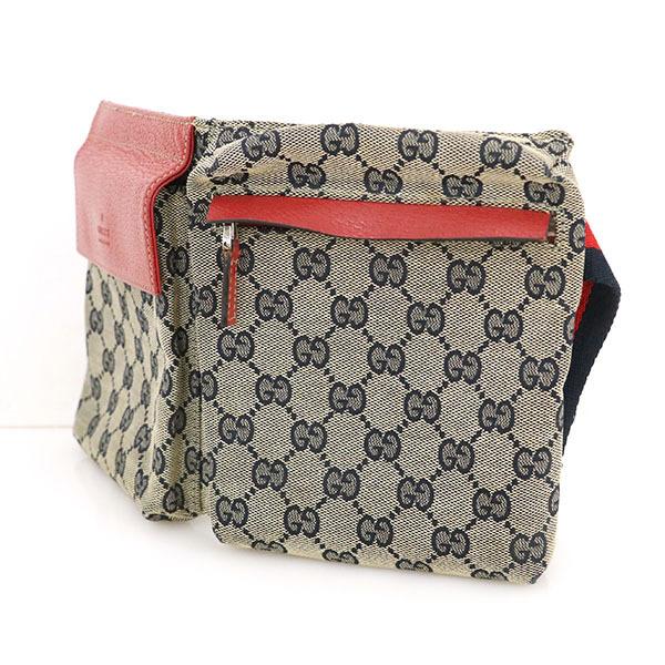 グッチ GUCCI シェリーライン GG柄 レッドネイビー GGキャンバス