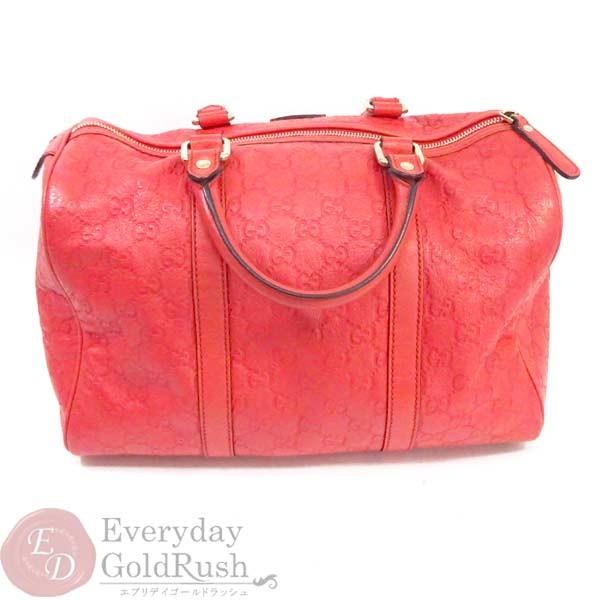 GUCCI グッチ 362720 ボストンバッグ シマ GG柄 赤系 レザー GUCCI グッチ 362720 ボストンバッグ シマ GG柄 赤系 レザー