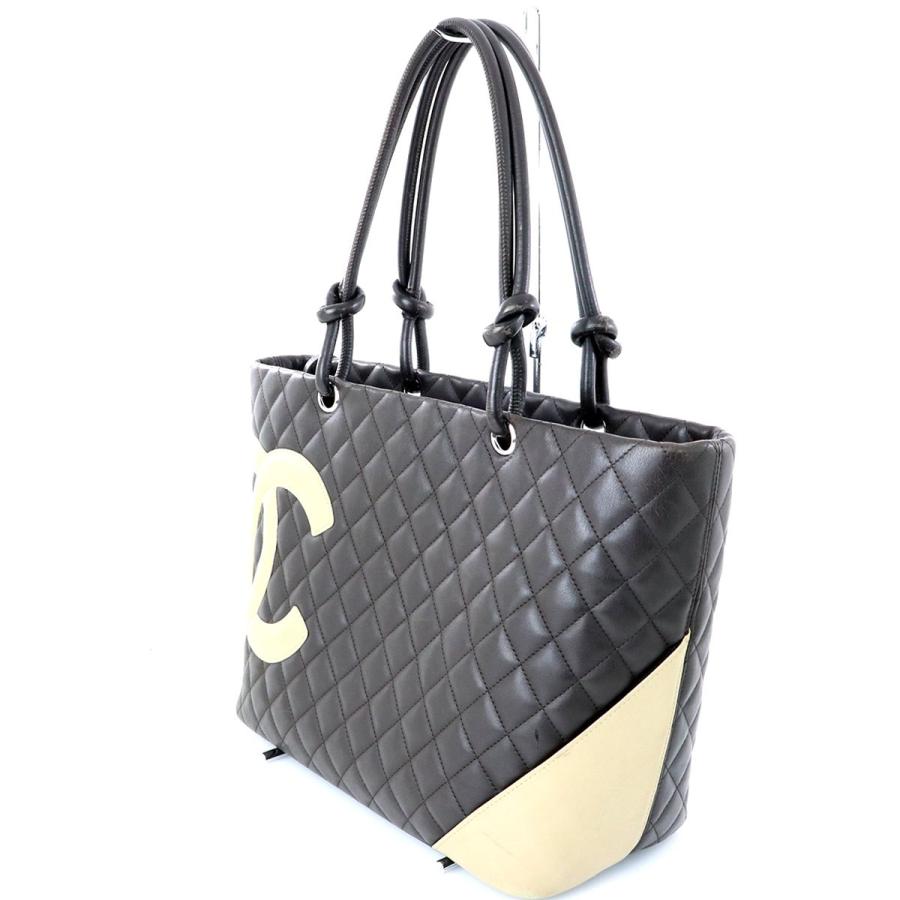 シャネル CHANEL カンボンライン レザー マロン トートバッグ シャネル CHANEL カンボンライン レザー マロン トートバッグ