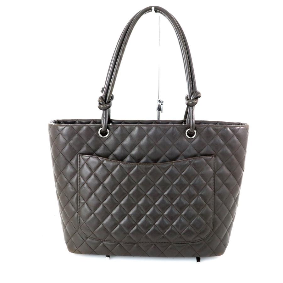 シャネル CHANEL カンボンライン レザー マロン トートバッグ シャネル CHANEL カンボンライン レザー マロン トートバッグ