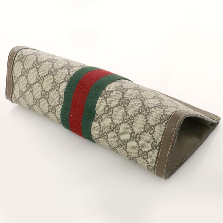 グッチ GUCCI シェリー ブラウン PVC レザー オールドグッチ セカンド