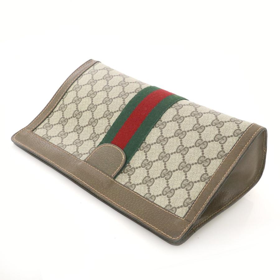 グッチ GUCCI シェリー ブラウン PVC レザー オールドグッチ セカンド