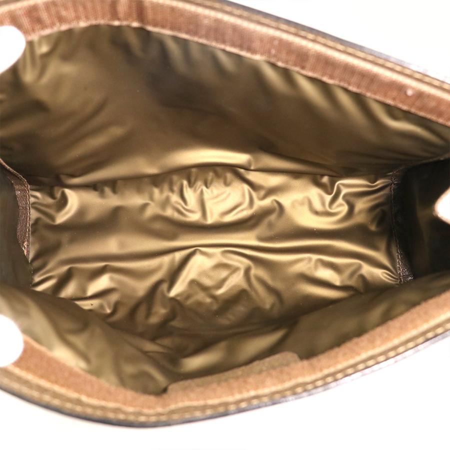 グッチ GUCCI シェリー ブラウン PVC レザー オールドグッチ セカンド