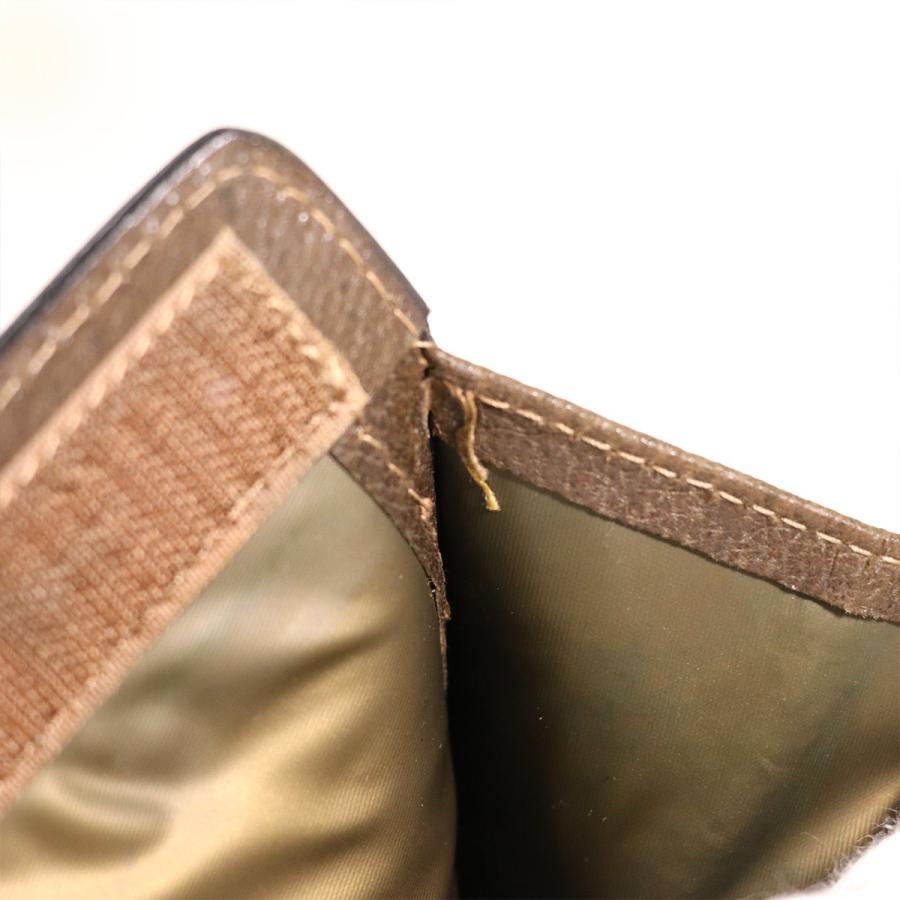 グッチ GUCCI シェリー ブラウン PVC レザー オールドグッチ セカンド