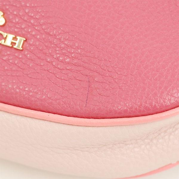 コーチ COACH ミッキー ピンク レザー ボディバッグ ディズニーコラボ