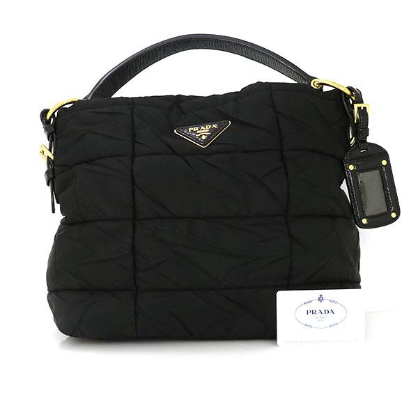 【良品✨】PRADA プラダ　ショルダーバッグ　ナイロン　nero 黒 プラダ PRADA ブラック NERO クリスピーナイロン シワ加工 ショルダー