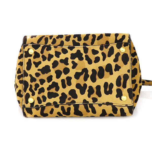 プラダ PRADA レオパード ヒョウ柄 ブラック 2wayバッグ BN2625