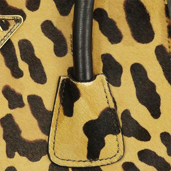 プラダ PRADA レオパード ヒョウ柄 ブラック 2wayバッグ BN2625