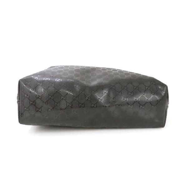 グッチ GUCCI GGインプリメ ブラック PVC レザー トートバッグ 211137