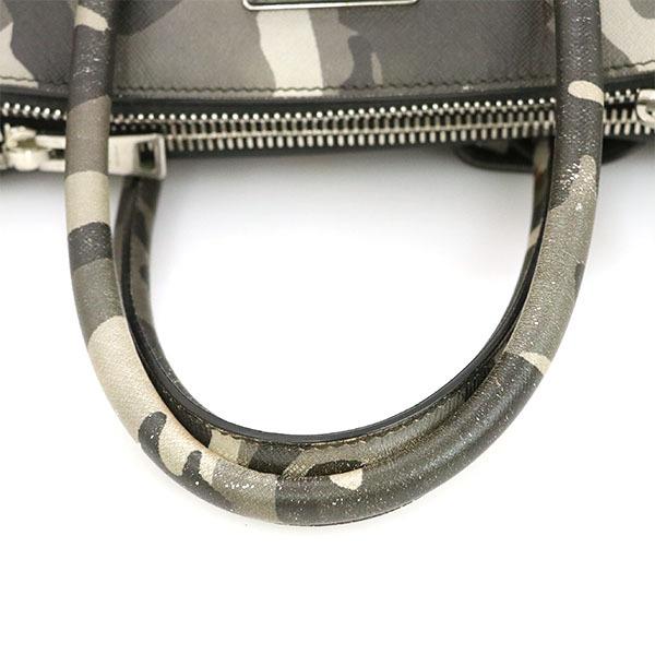 プラダ PRADA グレー系 レザー 2wayバッグ 迷彩柄 カモフラ 鞄 プラダ PRADA グレー系 レザー 2wayバッグ 迷彩柄 カモフラ 鞄