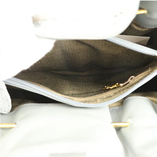 アンクジェット ANKH-JET グレー パイソンレザー ハンドバッグ