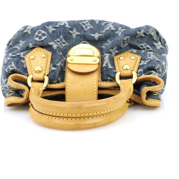 美品Louis Vuitton デニム ハンドバッグプリーティM95020 LOUIS VUITTON プリーティ モノグラムデニム ハンドバッグ M95020