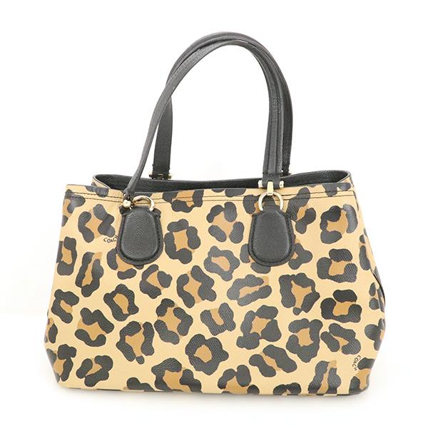 【極美品】COACH 2way トートバッグ レオパード ワイルドビースト COACH（コーチ） トートバッグ レディース COACH 2Way キャンバス