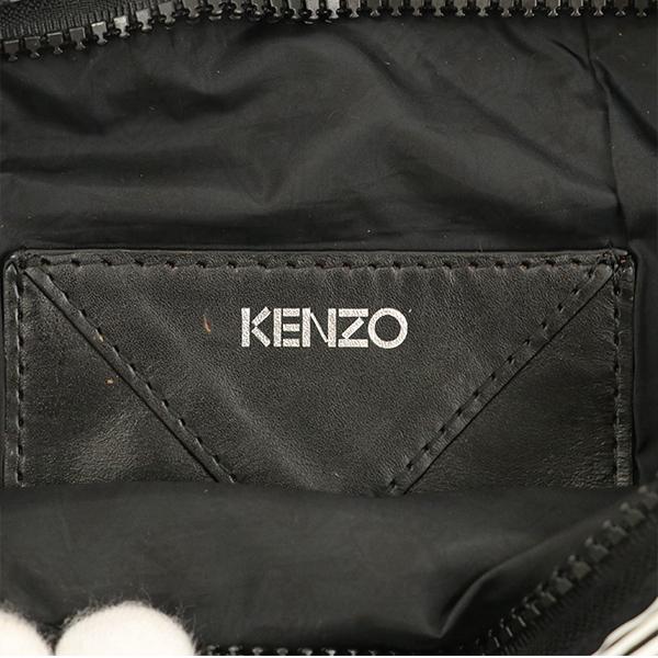 ケンゾー KENZO ブラック ナイロン ウエストポーチ ボディバッグ