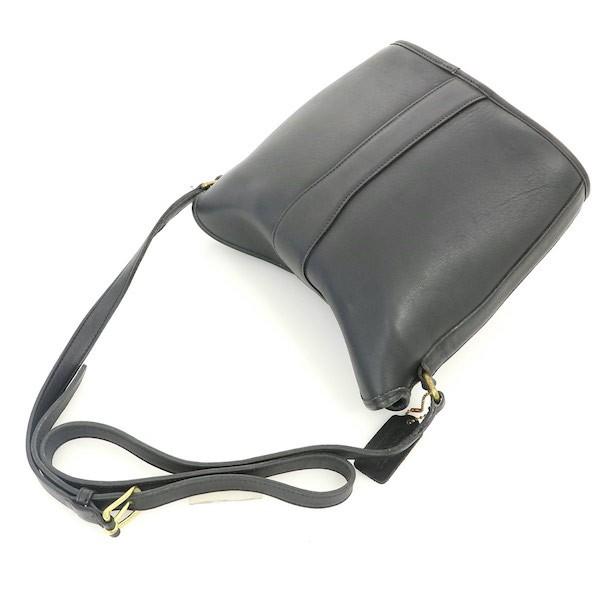コーチ COACH ブラック レザー ショルダーバッグ 9948 ターンロック