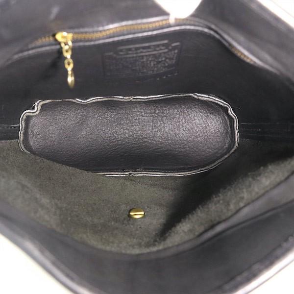 コーチ COACH ブラック レザー ショルダーバッグ 9948 ターンロック