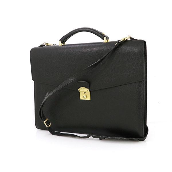 ✨美品✨LE TANNEUR ルタヌア　ビジネスバッグ　本革レザー　2way ルタヌア LE TANNEUR ブラック レザー ビジネスバッグ 2wayバッグ