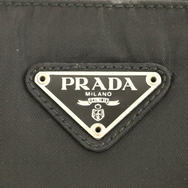 プラダ PRADA ブラック ナイロン テスート ミニトートバッグ 黒