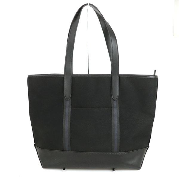 コーチ COACH F36812 ブラック キャンバス レザー トートバッグ 鞄 黒 