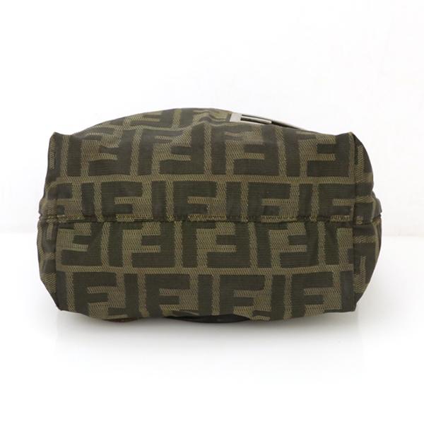 フェンディ FENDI ズッカ柄 ブラウン ナイロン レザー フェンディ FENDI ズッカ柄 ブラウン ナイロン レザー