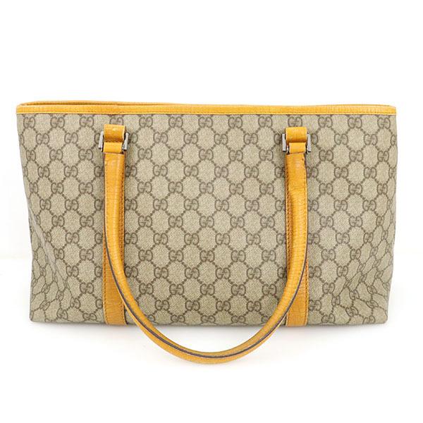 GUCCI グッチ トートバッグ 114595 GG グッチ GUCCI GGスプリーム GG柄 オレンジ PVCレザー トート