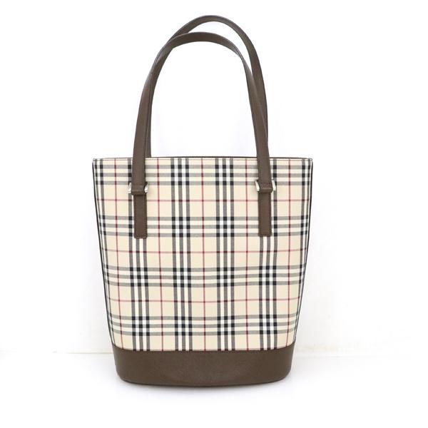 バーバリー BURBERRY ノバチェック タータンチェック ダークブラウン