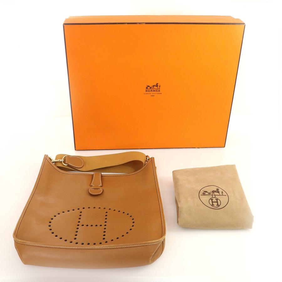 エルメス HERMES キャメル トゴ エブリンPM ショルダーバッグ エルメス HERMES キャメル トゴ エブリンPM ショルダーバッグ