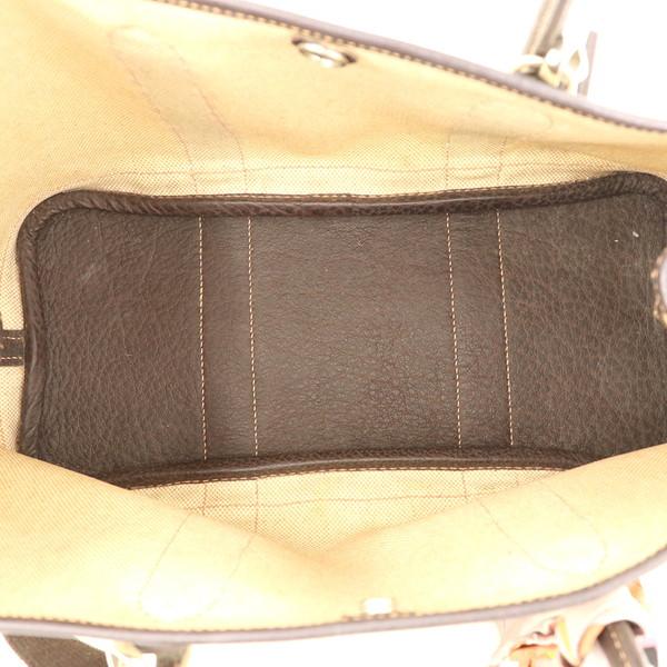 エルメス HERMES ベージュ キャンバス ガーデンパーティPM トート  