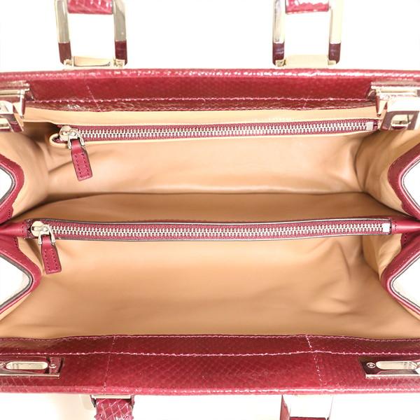 グッチ GUCCI パイソン アンティークボルドー ズゥミ スネークスキン 