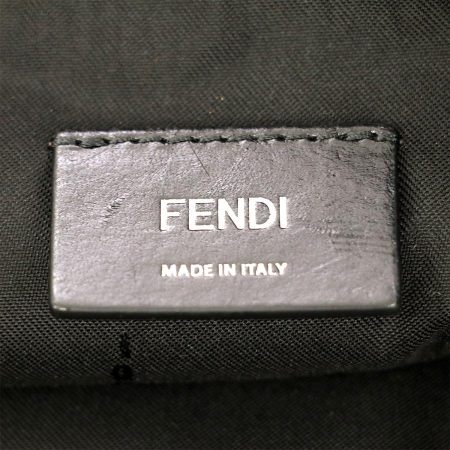 フェンディ FENDI モンスター ブラック × イエロー レザー ショルダー
