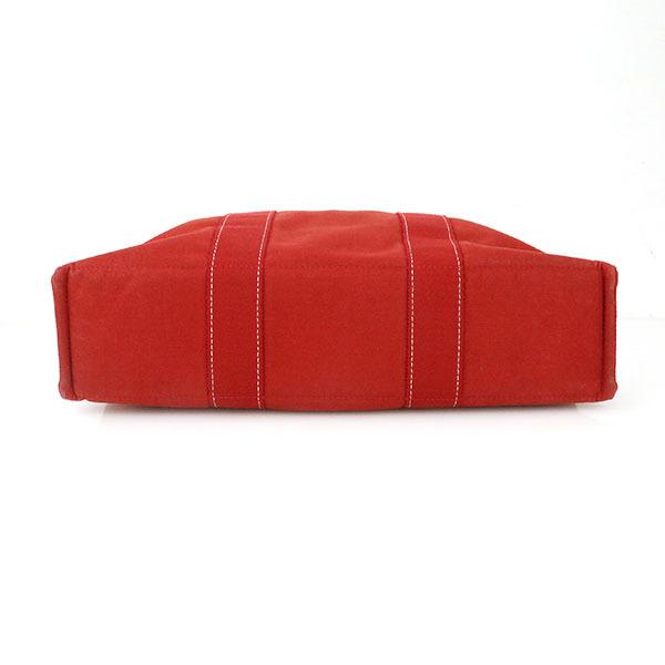 HERMES / トートバッグ[仕入]/キャンバス/RED/無地 エルメス HERMES レッド コットンキャンバス フールトゥMM トート