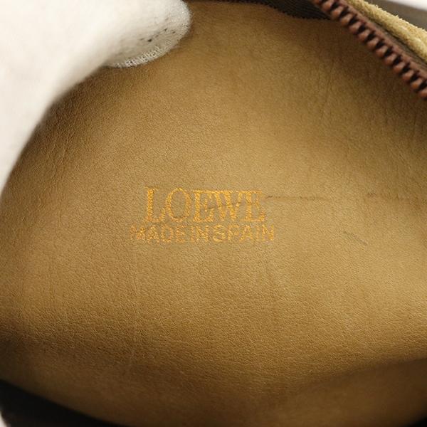 ロエベ LOEWE キャメル ブラウン 茶 スエード レザー アナグラム ロエベ LOEWE キャメル ブラウン 茶 スエード レザー アナグラム