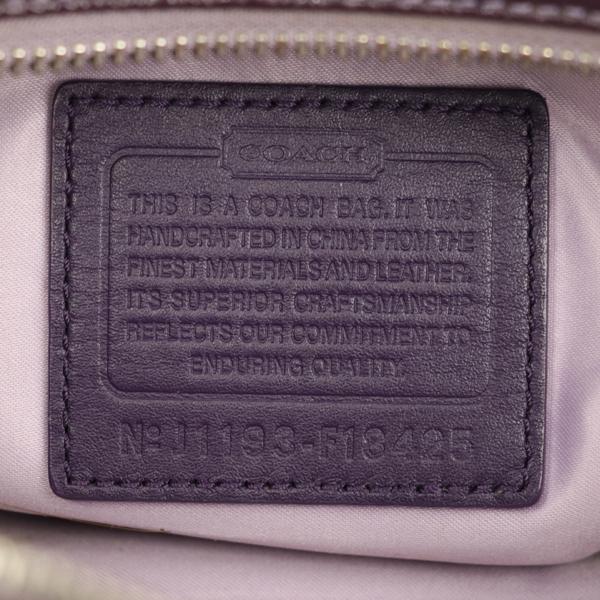 COACH シグネチャー PVCレザー ペニー 2way ショルダーバッグ コーチ COACH シグネチャー バイオレットマルチ PVC レザー 2wayバッグ
