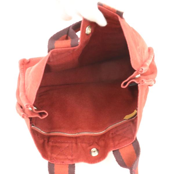 エルメス Hermes レッド 赤 キャンバス フールトゥPM ハンドバッグ