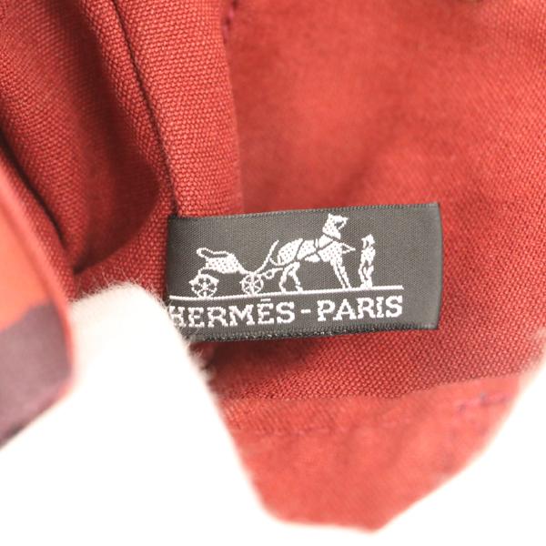 エルメス Hermes レッド 赤 キャンバス フールトゥPM ハンドバッグ