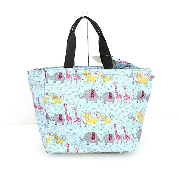 レスポートサック LESPORTSAC アニマル柄 ライトブルー ナイロン